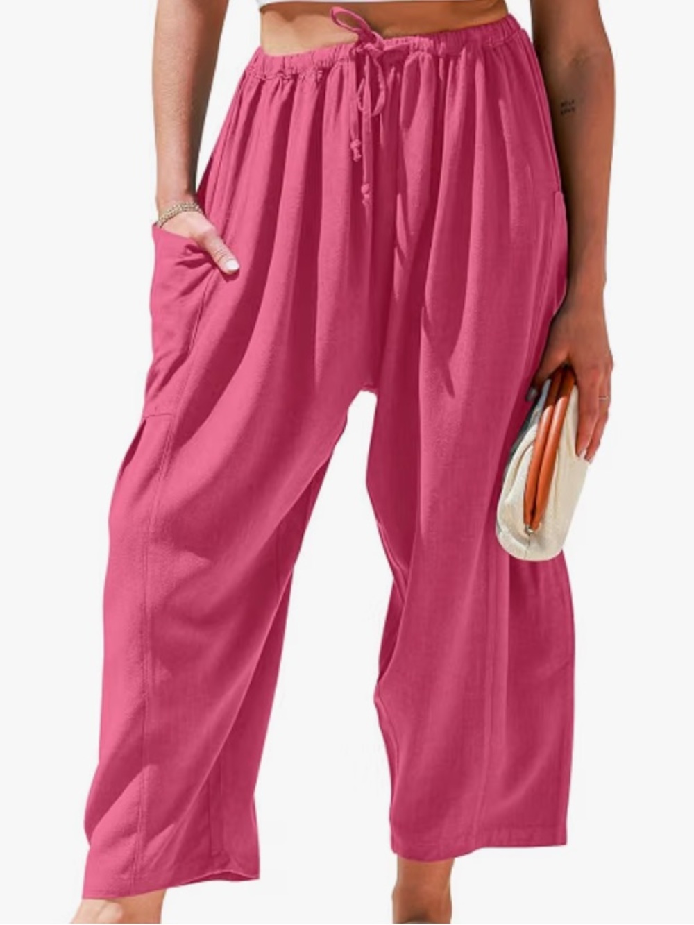 Tarse Linen Wide Leg Pants